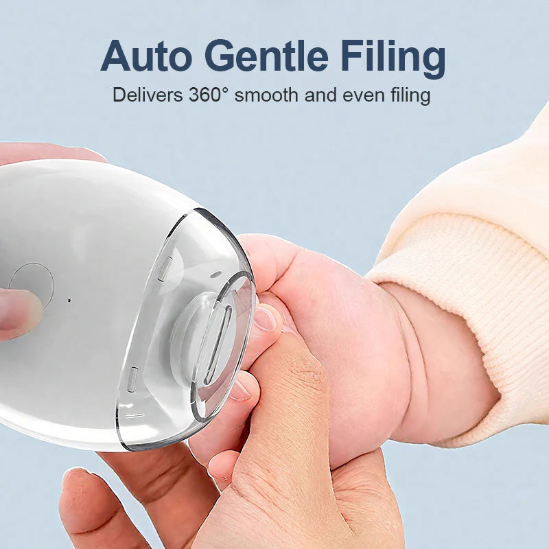 🎉Auto Gentle Filing 360° Electric Nail Clipper, Safe Automatic Nail Trimmer for Baby, Kids & Adults, Rechargeable Nail File with Anti-Splash Design for Home Use