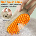 💨 No More Flying Fur! Steam Grooming Brush for Shedding, Massage & Cleaning