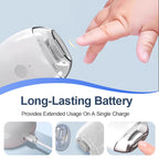 🎉Cortador de uñas eléctrico automático de 360° Auto Gentle Filing, cortador de uñas automático seguro para bebés, niños y adultos, lima de uñas recargable con diseño antisalpicaduras para uso doméstico