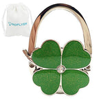 💖 Foldable Clover Bag Hanger | Portable Purse Holder with Bling✨