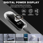 Nose Hair Trimmer for Men Women Rechargeable Painless Eyebrow Facial Hair Shaver LED Display Waterproof Dual Edge Blades Clipper Compact Portable IPX7 Safe Distance Trimming