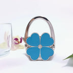 💖 Foldable Clover Bag Hanger | Portable Purse Holder with Bling✨