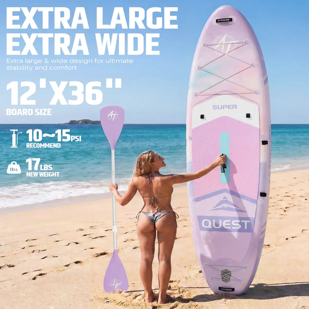 🌊🏄New product promotion 12'x36" Extra Wide Inflatable Paddle Board