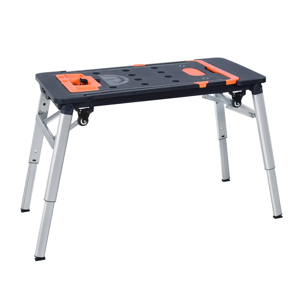 🔥Limited Time: 50% OFF ✨7-in-1 Portable Folding Workbench – Adjustable Height Multi-Purpose Work Table for Woodworking, Home Repairs & DIY Projects