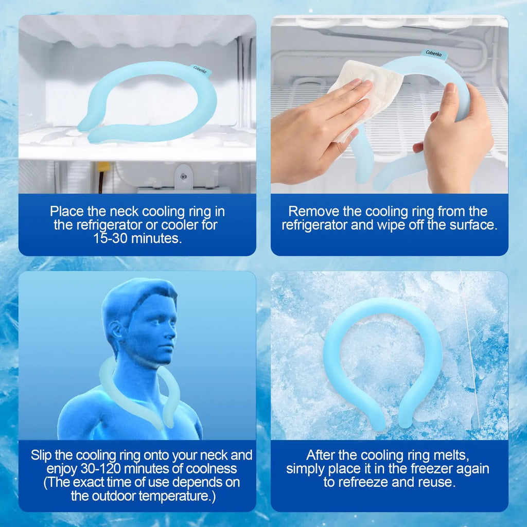 💦 Reusable Neck Cooling Tube | Beat the Heat Anywhere You Go! ☀️🧊 Wearable Body Cooler❄️