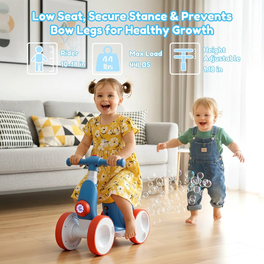 🎁🎁New product promotion 🎶6V Electric Bubble Car / Bubble Bike Ride-On, 4-in-1 Balance Toy with Remote Control, Pedal Mode & Automatic Bubble Blower Ride On Car
