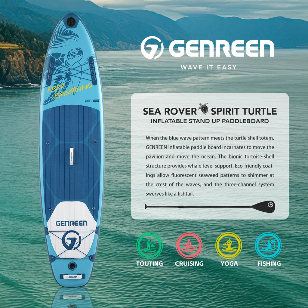 ⏰Limited Time: 50% OFF🌊 Inflatable Stand Up Paddle Board | Complete SUP Kit For Water Adventures