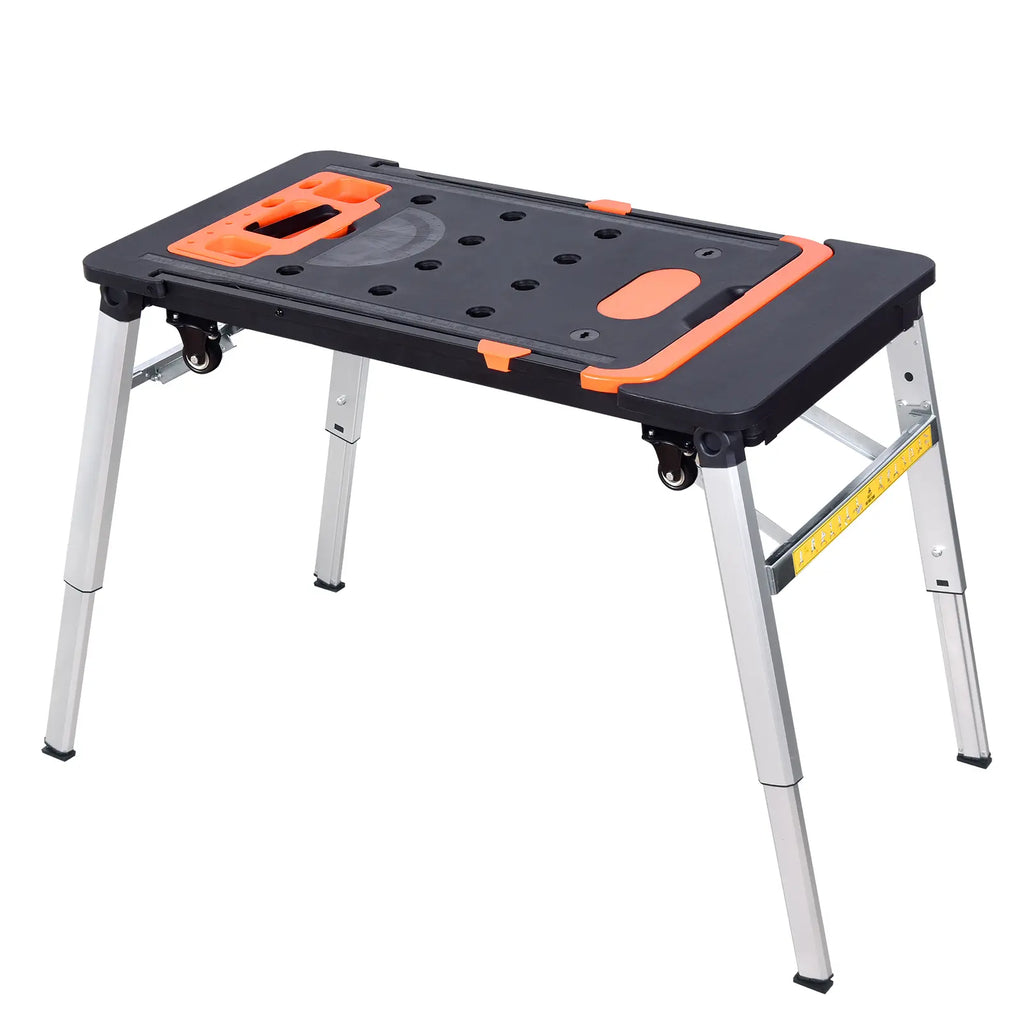 🔥Limited Time: 50% OFF ✨7-in-1 Portable Folding Workbench – Adjustable Height Multi-Purpose Work Table for Woodworking, Home Repairs & DIY Projects