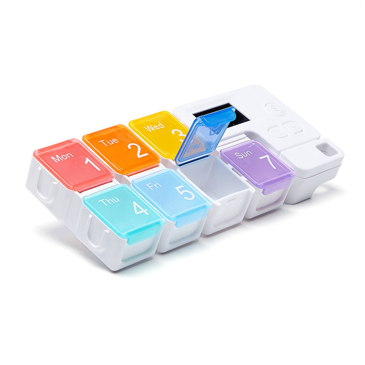 ⏰Weekly Pill Case with Smart Alarm Reminder 🎯 7 Compartments Pill Dispenser for Travel & Daily Medication 🚀