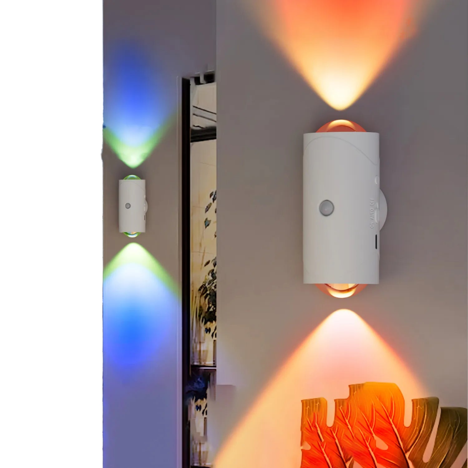 🌈 Smart LED Wall Sconce | Touch & Remote Control, Dimmable, USB Rechargeable, Magnetic Mount💡