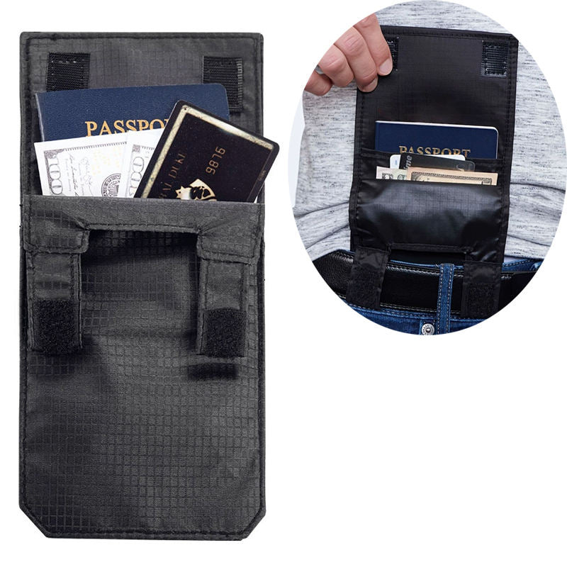 ⏰Limited-time Offer🔒 Hidden Anti-Theft Waist Pouch, Ultra Slim Travel Belt Wallet, Invisible Money Belt for Men & Women