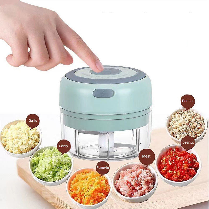 🧄Electric Mini Food Chopper ⚡ USB Rechargeable Wireless Garlic Grinder🚀