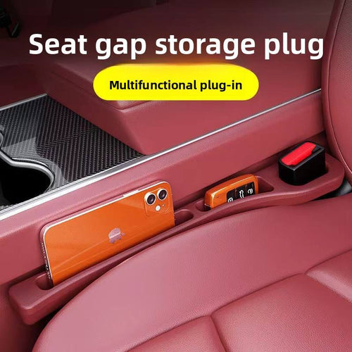 2Pcs Universal Car Seat Gap Filler 🚗 | Stop Dropping Phones, Keys & Coins! | Car Interior Organizer & Leak-Proof Gap Plug