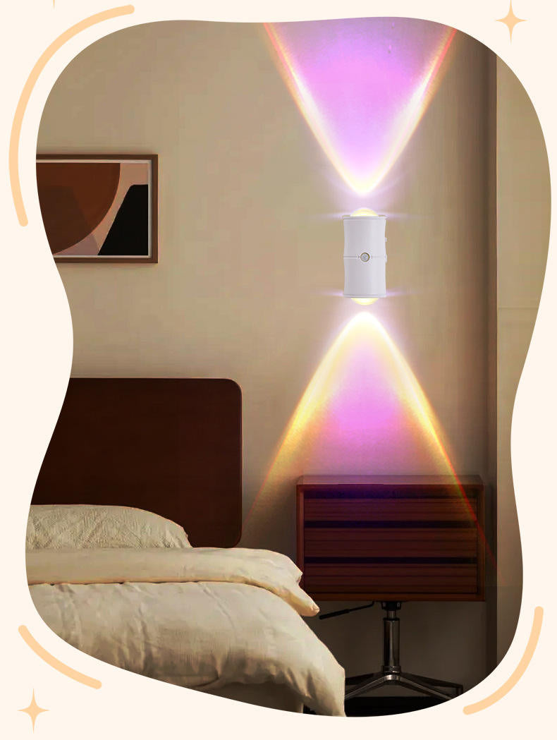 🌈 Smart LED Wall Sconce | Touch & Remote Control, Dimmable, USB Rechargeable, Magnetic Mount💡