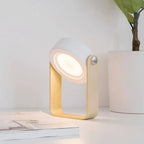 ✨ Tragbare faltbare LED-Touch-Lampe | Wiederaufladbares Nachtlicht mit Holzgriff für Zuhause & unterwegs 🌙