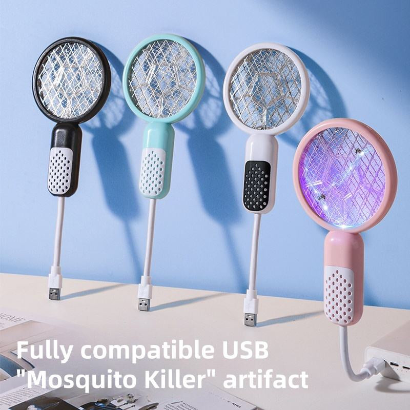🦟 Portable USB Rechargeable Bug Zapper | 2-in-1 Purple Light Mosquito Killer for Pest Control💤