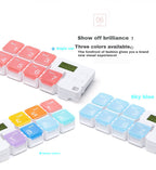 ⏰Weekly Pill Case with Smart Alarm Reminder 🎯 7 Compartments Pill Dispenser for Travel & Daily Medication 🚀