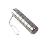 ✨ Premium Metal Weekly Pill Case 7 Compartments, Waterproof Cylinder Vitamin Holder, Perfect Gift For Elders & Travel Lovers✨