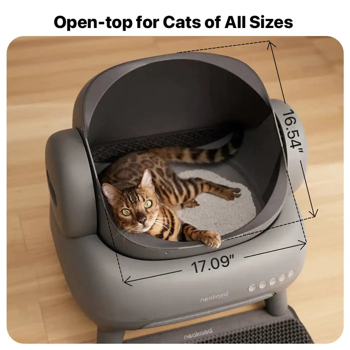 ⏰Limited Time: 50% OFF🐱 Smart Self-Cleaning Cat Litter Box | Open Design Odor Control Automatic Cat Toilet