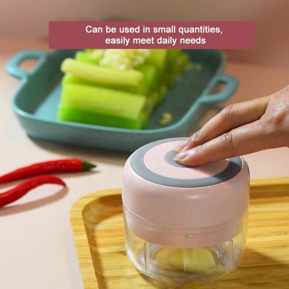 🧄Electric Mini Food Chopper ⚡ USB Rechargeable Wireless Garlic Grinder🚀