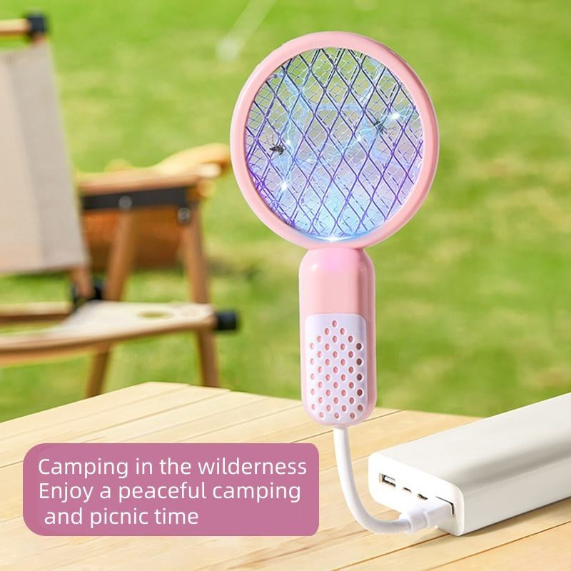 🦟 Portable USB Rechargeable Bug Zapper | 2-in-1 Purple Light Mosquito Killer for Pest Control💤