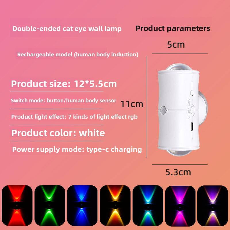 🌈 Smart LED Wall Sconce | Touch & Remote Control, Dimmable, USB Rechargeable, Magnetic Mount💡