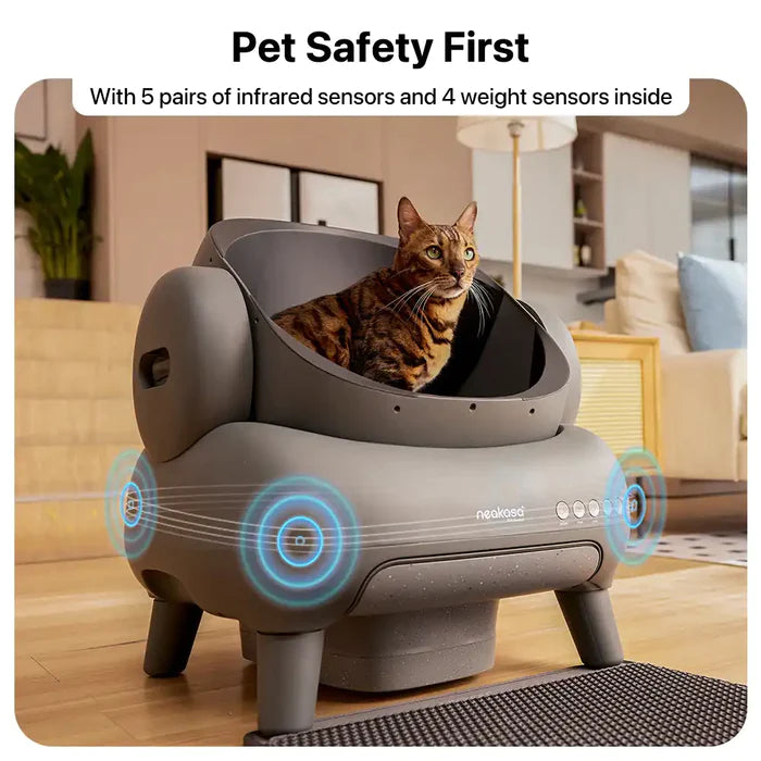 ⏰Limited Time: 50% OFF🐱 Smart Self-Cleaning Cat Litter Box | Open Design Odor Control Automatic Cat Toilet