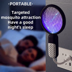 🦟 Tragbarer, über USB wiederaufladbarer Insektenvernichter | 2-in-1 Mückenvernichter mit violettem Licht zur Schädlingsbekämpfung💤