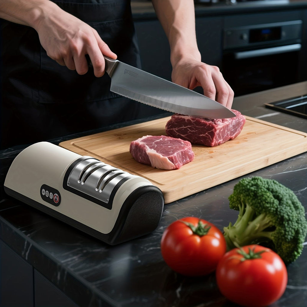 ⚡Portable Electric Blade Sharpener | Multi-functional Household Knife Grinding Tool🗡️
