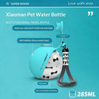 ✨ 285 ml Xiaoman Haustier-Wasserflasche | Auslaufsichere 304 Edelstahl-Reisewasserflasche mit faltbarer Silikonschale & Trageband für Outdoor-Abenteuer 🐶