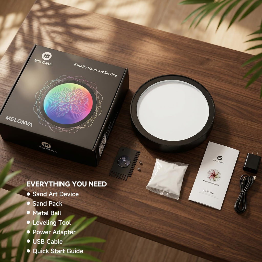⏰Limited Time: 50% OFF🌌 RGB Moving Sand Art Lamp | Automatic 3D Flowing Sandscape LED Ambient Light For Desk Decor & Gifts