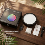 ⏰Limited Time: 50% OFF🌌 RGB Moving Sand Art Lamp | Automatic 3D Flowing Sandscape LED Ambient Light For Desk Decor & Gifts