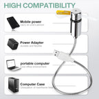 🎁USB-LED-Uhr-Ventilator ⏱️ | Echtzeit-Uhr- und Temperaturanzeige, leiser Mini-USB-Ventilator für Bürotisch, Zuhause, Reisen & Werbegeschenke 🎨