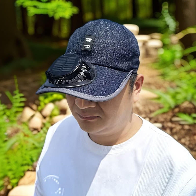 🌞 Solar Powered Fan Sun Hat | UV Protection Wide Brim for Fishing & Outdoor🛡️