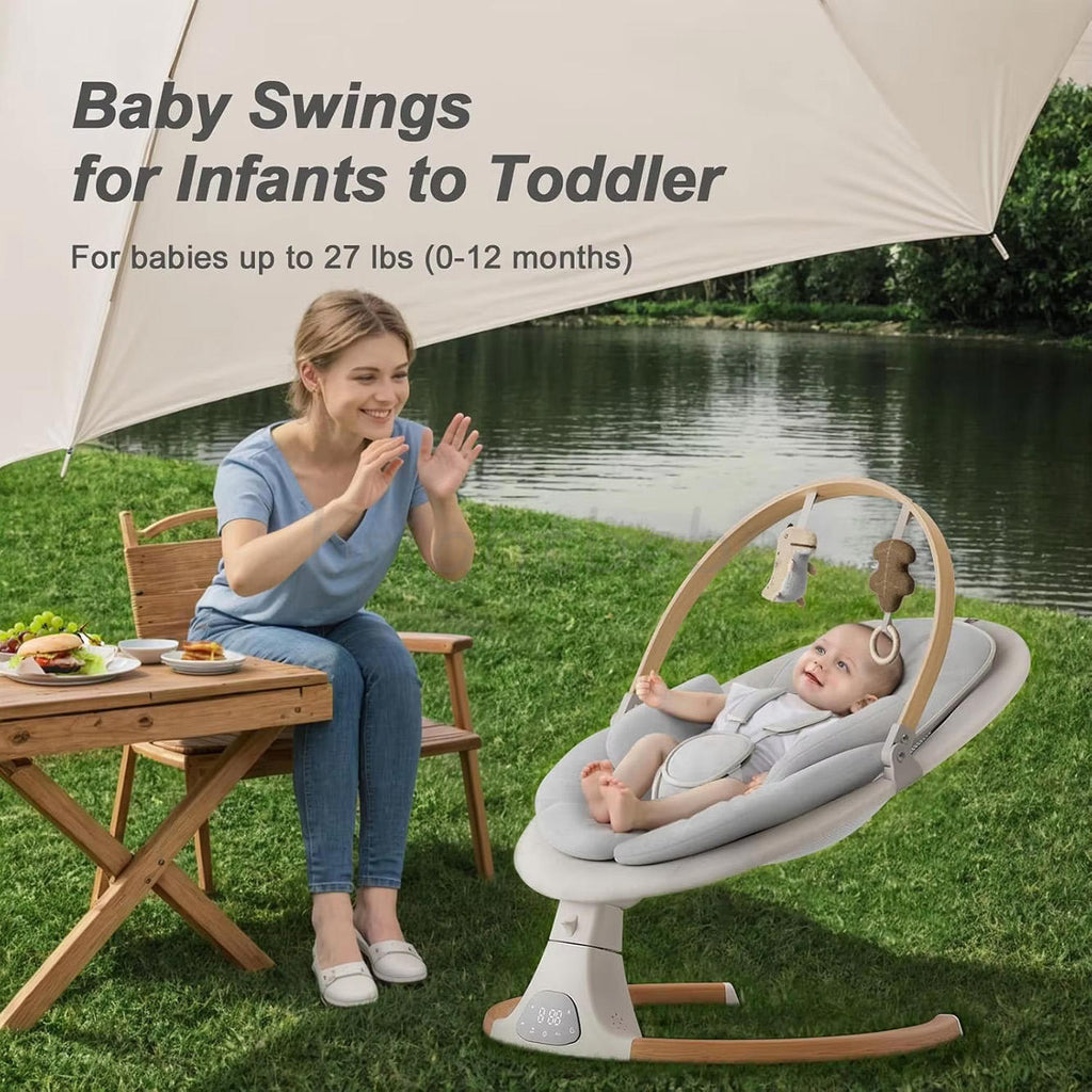 ⏰Flash Sale👶Multi‑Function Baby Electric Swing | Bluetooth Music Remote Control Infant Rocker Chair