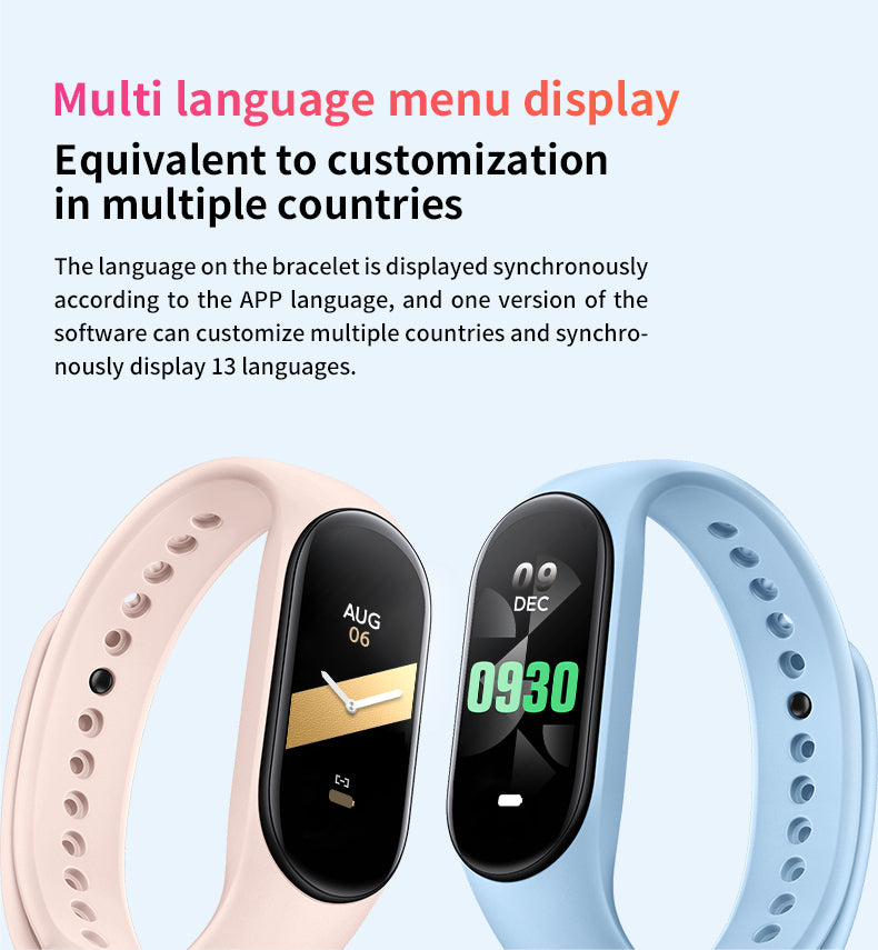 ⌚ M8 NFC Smart Band | IP65 Waterproof Fitness Tracker Heart Rate Blood Oxygen Monitor🏃