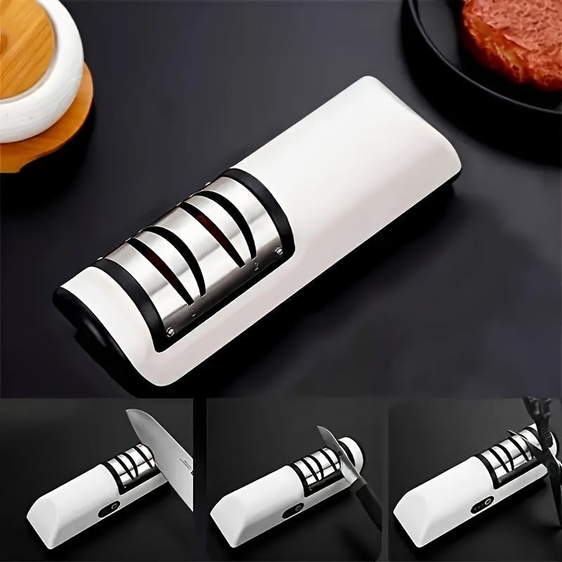 ⚡Portable Electric Blade Sharpener | Multi-functional Household Knife Grinding Tool🗡️