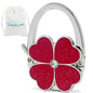 💖 Foldable Clover Bag Hanger | Portable Purse Holder with Bling✨