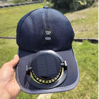 🌞 Sonnenhut mit Solarventilator | UV-Schutz und breite Krempe für Angeln & Outdoor🛡️