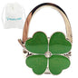 💖 Foldable Clover Bag Hanger | Portable Purse Holder with Bling✨