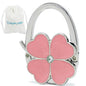 💖 Foldable Clover Bag Hanger | Portable Purse Holder with Bling✨
