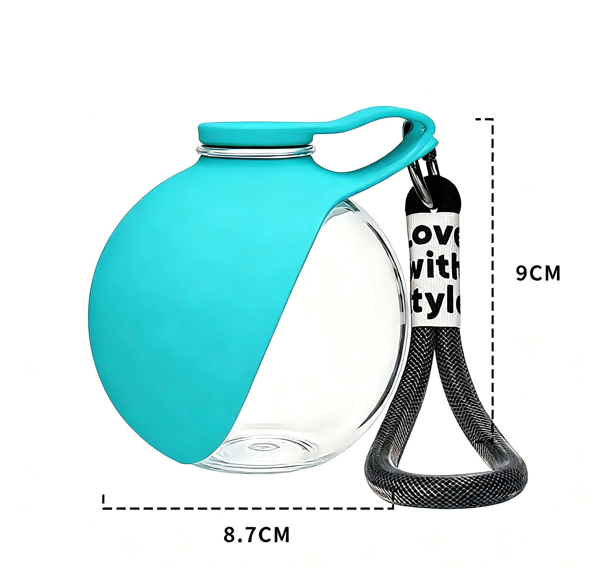 ✨ 285ml Xiaoman Pet Water Bottle | 304 Stainless Steel Leak-Proof Travel Water Bottle with Foldable Silicone Bowl & Lanyard for Outdoor Adventures 🐶