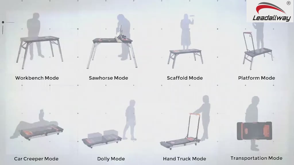 🔥Limited Time: 50% OFF ✨7-in-1 Portable Folding Workbench – Adjustable Height Multi-Purpose Work Table for Woodworking, Home Repairs & DIY Projects